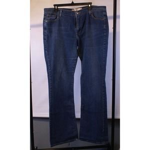 Levi's Jeans Women Size 16 Blue Denim Cotton Stretch Zip Fly Bootcut Regular Fit